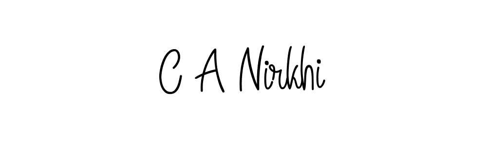 You can use this online signature creator to create a handwritten signature for the name C A Nirkhi. This is the best online autograph maker. C A Nirkhi signature style 5 images and pictures png