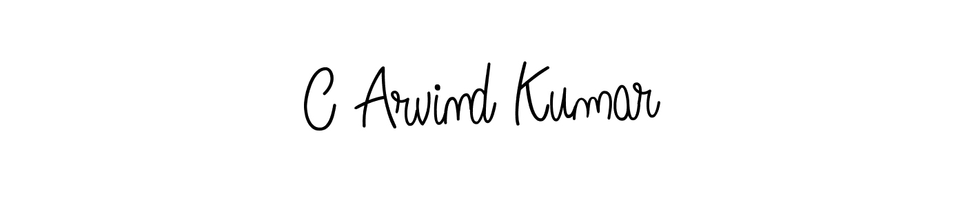 How to make C Arvind Kumar signature? Angelique-Rose-font-FFP is a professional autograph style. Create handwritten signature for C Arvind Kumar name. C Arvind Kumar signature style 5 images and pictures png