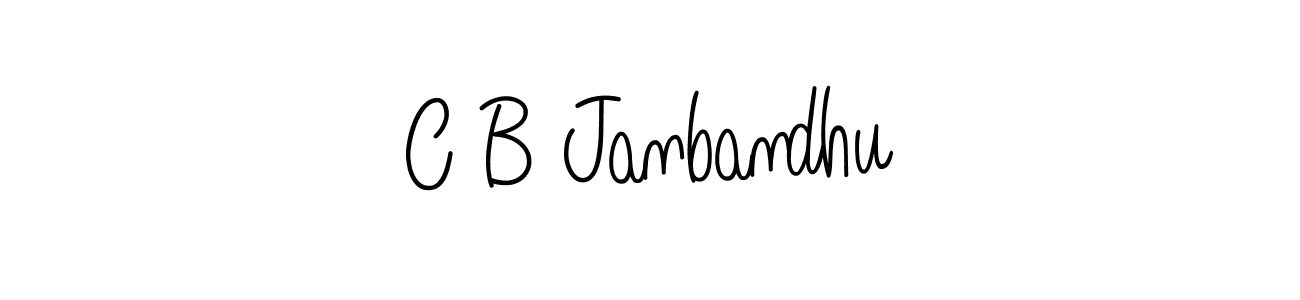 Design your own signature with our free online signature maker. With this signature software, you can create a handwritten (Angelique-Rose-font-FFP) signature for name C B Janbandhu. C B Janbandhu signature style 5 images and pictures png