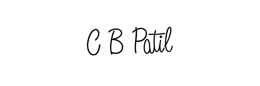 C B Patil stylish signature style. Best Handwritten Sign (Angelique-Rose-font-FFP) for my name. Handwritten Signature Collection Ideas for my name C B Patil. C B Patil signature style 5 images and pictures png