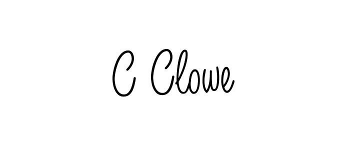 This is the best signature style for the C Clowe name. Also you like these signature font (Angelique-Rose-font-FFP). Mix name signature. C Clowe signature style 5 images and pictures png