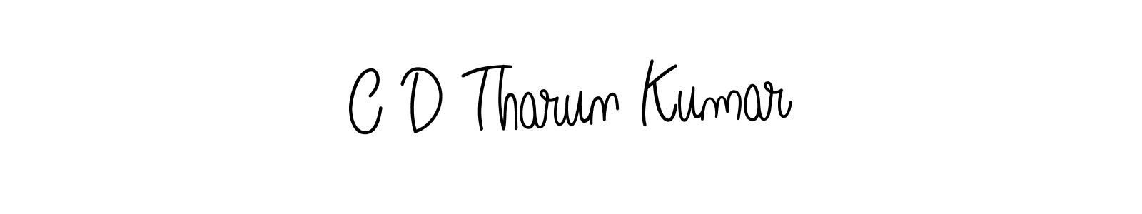 Also we have C D Tharun Kumar name is the best signature style. Create professional handwritten signature collection using Angelique-Rose-font-FFP autograph style. C D Tharun Kumar signature style 5 images and pictures png