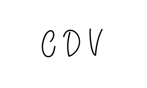 The best way (Angelique-Rose-font-FFP) to make a short signature is to pick only two or three words in your name. The name C D V include a total of six letters. For converting this name. C D V signature style 5 images and pictures png