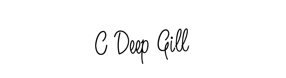 Use a signature maker to create a handwritten signature online. With this signature software, you can design (Angelique-Rose-font-FFP) your own signature for name C Deep Gill. C Deep Gill signature style 5 images and pictures png