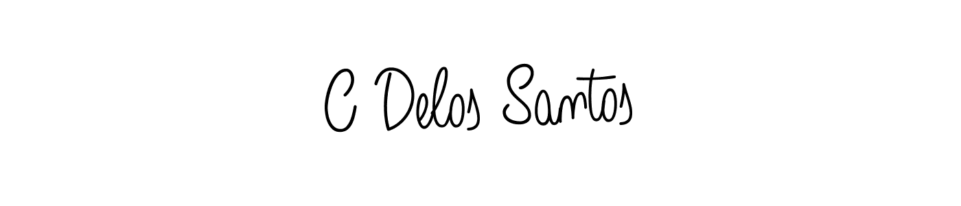 C Delos Santos stylish signature style. Best Handwritten Sign (Angelique-Rose-font-FFP) for my name. Handwritten Signature Collection Ideas for my name C Delos Santos. C Delos Santos signature style 5 images and pictures png
