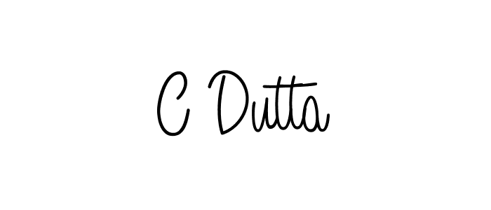 How to make C Dutta signature? Angelique-Rose-font-FFP is a professional autograph style. Create handwritten signature for C Dutta name. C Dutta signature style 5 images and pictures png