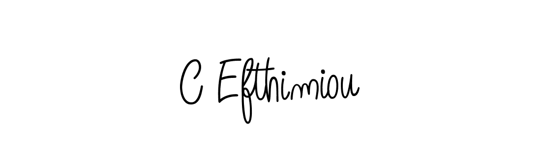 How to make C Efthimiou name signature. Use Angelique-Rose-font-FFP style for creating short signs online. This is the latest handwritten sign. C Efthimiou signature style 5 images and pictures png