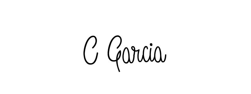 Make a beautiful signature design for name C Garcia. With this signature (Angelique-Rose-font-FFP) style, you can create a handwritten signature for free. C Garcia signature style 5 images and pictures png