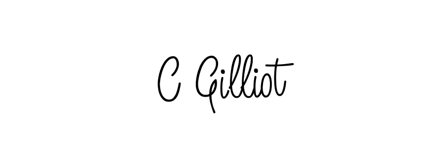You should practise on your own different ways (Angelique-Rose-font-FFP) to write your name (C Gilliot) in signature. don't let someone else do it for you. C Gilliot signature style 5 images and pictures png