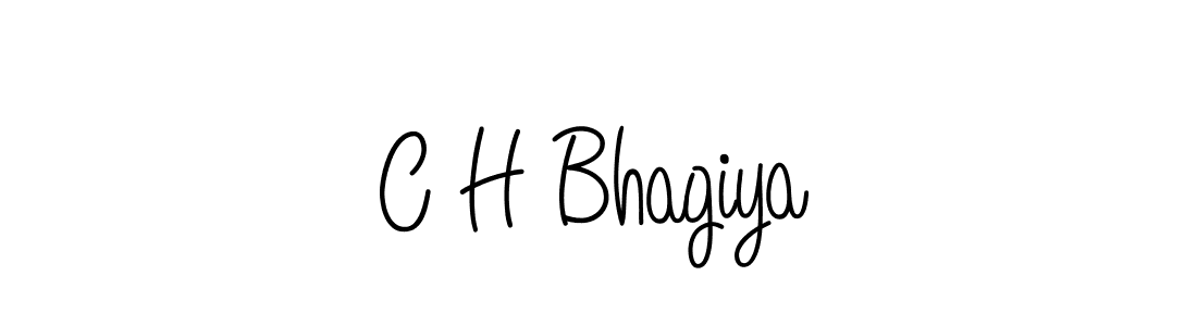 C H Bhagiya stylish signature style. Best Handwritten Sign (Angelique-Rose-font-FFP) for my name. Handwritten Signature Collection Ideas for my name C H Bhagiya. C H Bhagiya signature style 5 images and pictures png