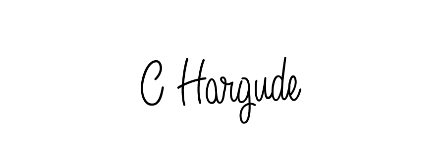 How to make C Hargude signature? Angelique-Rose-font-FFP is a professional autograph style. Create handwritten signature for C Hargude name. C Hargude signature style 5 images and pictures png