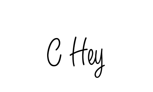 Make a beautiful signature design for name C Hey. With this signature (Angelique-Rose-font-FFP) style, you can create a handwritten signature for free. C Hey signature style 5 images and pictures png