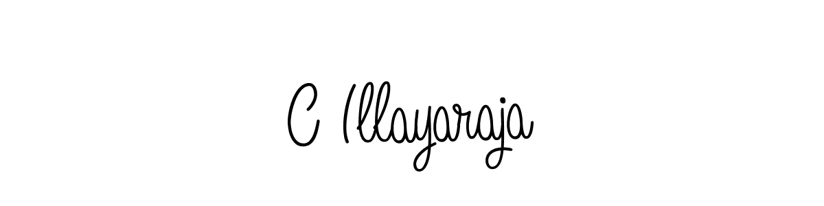 How to make C Illayaraja name signature. Use Angelique-Rose-font-FFP style for creating short signs online. This is the latest handwritten sign. C Illayaraja signature style 5 images and pictures png