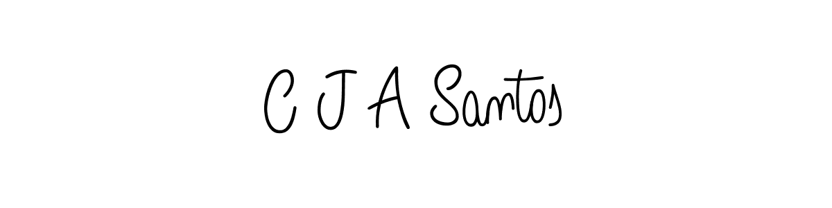 Make a beautiful signature design for name C J A Santos. With this signature (Angelique-Rose-font-FFP) style, you can create a handwritten signature for free. C J A Santos signature style 5 images and pictures png