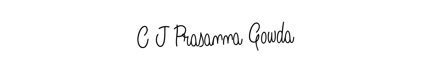 C J Prasanna Gowda stylish signature style. Best Handwritten Sign (Angelique-Rose-font-FFP) for my name. Handwritten Signature Collection Ideas for my name C J Prasanna Gowda. C J Prasanna Gowda signature style 5 images and pictures png