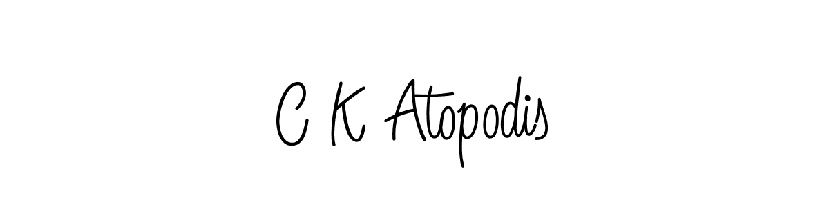 Once you've used our free online signature maker to create your best signature Angelique-Rose-font-FFP style, it's time to enjoy all of the benefits that C K Atopodis name signing documents. C K Atopodis signature style 5 images and pictures png