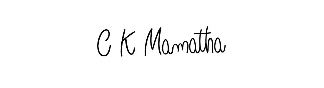 You can use this online signature creator to create a handwritten signature for the name C K Mamatha. This is the best online autograph maker. C K Mamatha signature style 5 images and pictures png