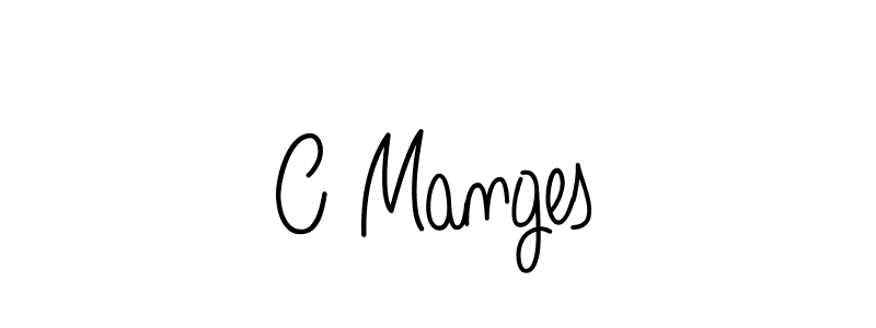 Make a beautiful signature design for name C Manges. With this signature (Angelique-Rose-font-FFP) style, you can create a handwritten signature for free. C Manges signature style 5 images and pictures png