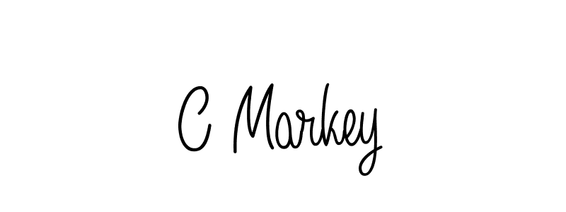 Make a beautiful signature design for name C Markey. With this signature (Angelique-Rose-font-FFP) style, you can create a handwritten signature for free. C Markey signature style 5 images and pictures png