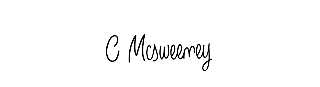 C Mcsweeney stylish signature style. Best Handwritten Sign (Angelique-Rose-font-FFP) for my name. Handwritten Signature Collection Ideas for my name C Mcsweeney. C Mcsweeney signature style 5 images and pictures png