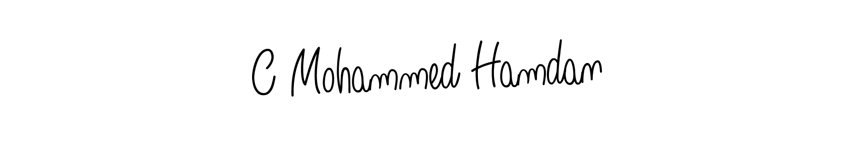 The best way (Angelique-Rose-font-FFP) to make a short signature is to pick only two or three words in your name. The name C Mohammed Hamdan include a total of six letters. For converting this name. C Mohammed Hamdan signature style 5 images and pictures png