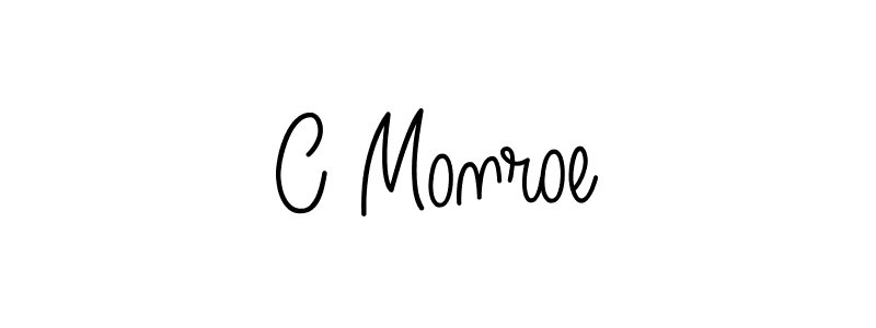 Create a beautiful signature design for name C Monroe. With this signature (Angelique-Rose-font-FFP) fonts, you can make a handwritten signature for free. C Monroe signature style 5 images and pictures png