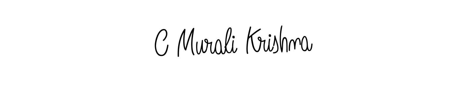 Use a signature maker to create a handwritten signature online. With this signature software, you can design (Angelique-Rose-font-FFP) your own signature for name C Murali Krishna. C Murali Krishna signature style 5 images and pictures png