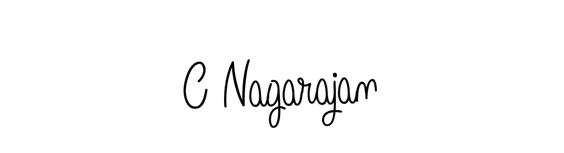 Make a beautiful signature design for name C Nagarajan. With this signature (Angelique-Rose-font-FFP) style, you can create a handwritten signature for free. C Nagarajan signature style 5 images and pictures png
