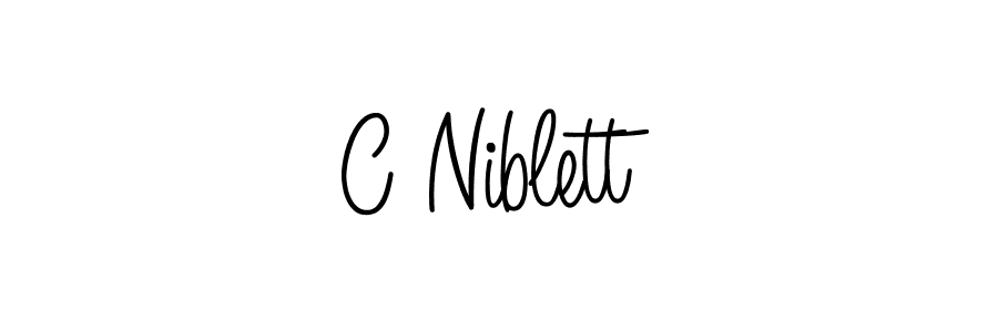 How to Draw C Niblett signature style? Angelique-Rose-font-FFP is a latest design signature styles for name C Niblett. C Niblett signature style 5 images and pictures png