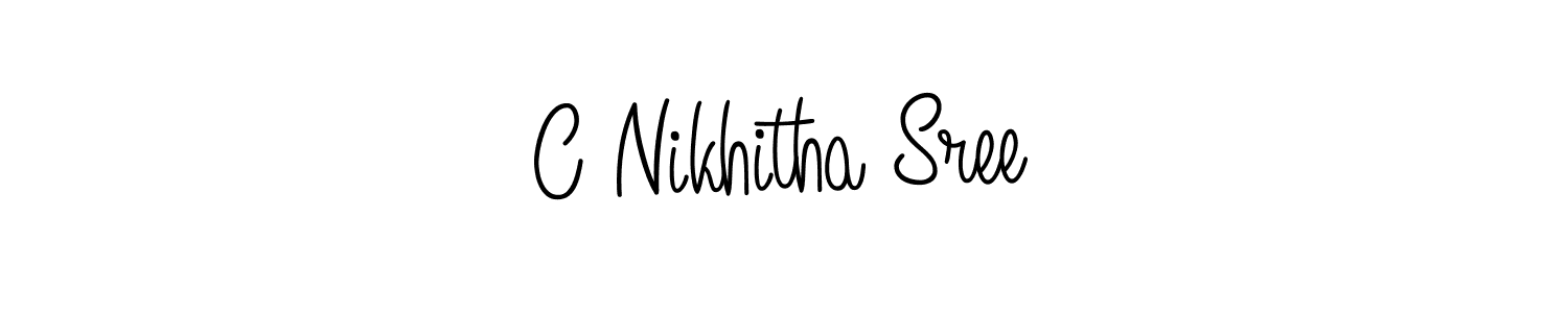 Make a beautiful signature design for name C Nikhitha Sree. Use this online signature maker to create a handwritten signature for free. C Nikhitha Sree signature style 5 images and pictures png