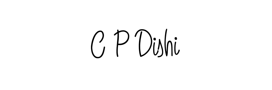 You should practise on your own different ways (Angelique-Rose-font-FFP) to write your name (C P Dishi) in signature. don't let someone else do it for you. C P Dishi signature style 5 images and pictures png