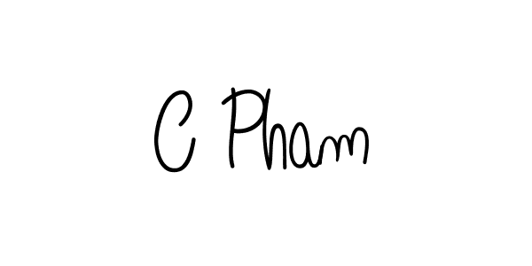 C Pham stylish signature style. Best Handwritten Sign (Angelique-Rose-font-FFP) for my name. Handwritten Signature Collection Ideas for my name C Pham. C Pham signature style 5 images and pictures png