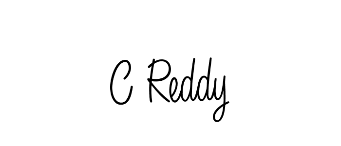 Create a beautiful signature design for name C Reddy. With this signature (Angelique-Rose-font-FFP) fonts, you can make a handwritten signature for free. C Reddy signature style 5 images and pictures png