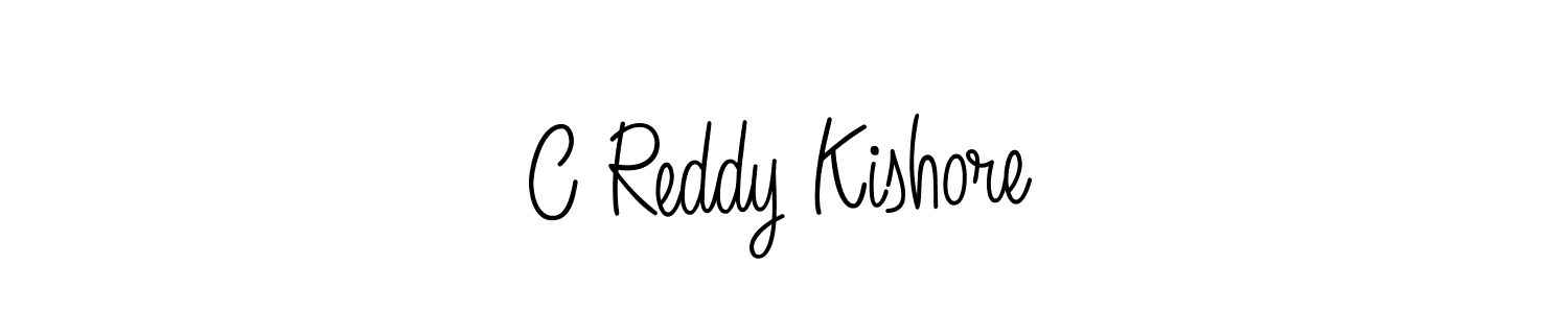 Make a beautiful signature design for name C Reddy Kishore. With this signature (Angelique-Rose-font-FFP) style, you can create a handwritten signature for free. C Reddy Kishore signature style 5 images and pictures png