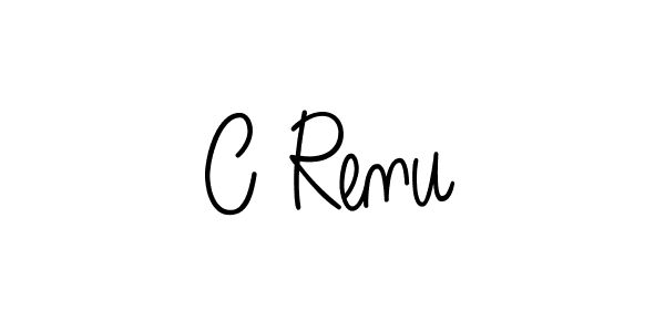 Design your own signature with our free online signature maker. With this signature software, you can create a handwritten (Angelique-Rose-font-FFP) signature for name C Renu. C Renu signature style 5 images and pictures png