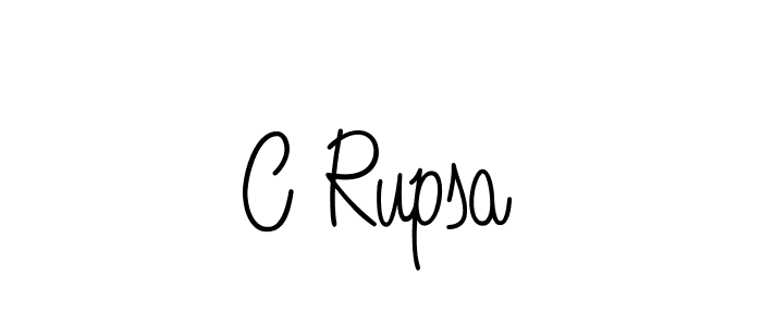 Also we have C Rupsa name is the best signature style. Create professional handwritten signature collection using Angelique-Rose-font-FFP autograph style. C Rupsa signature style 5 images and pictures png