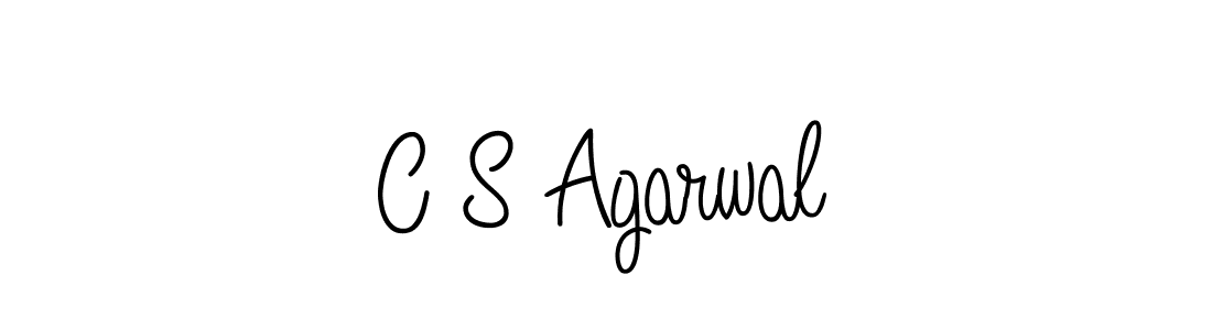 Create a beautiful signature design for name C S Agarwal. With this signature (Angelique-Rose-font-FFP) fonts, you can make a handwritten signature for free. C S Agarwal signature style 5 images and pictures png