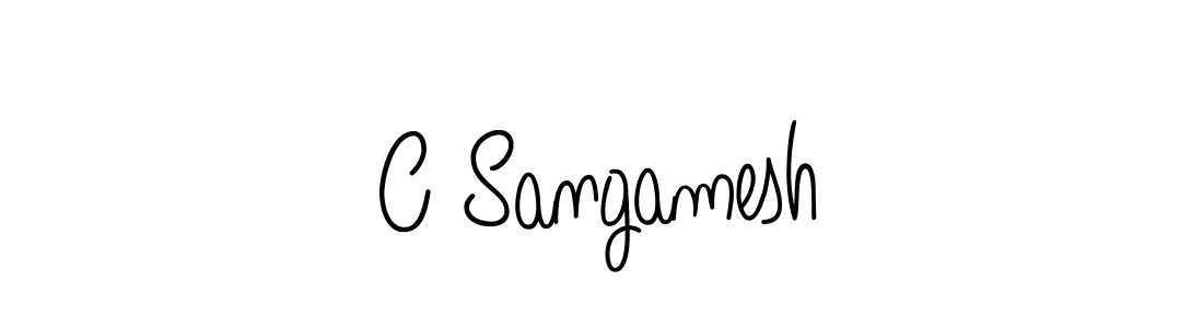 if you are searching for the best signature style for your name C Sangamesh. so please give up your signature search. here we have designed multiple signature styles  using Angelique-Rose-font-FFP. C Sangamesh signature style 5 images and pictures png