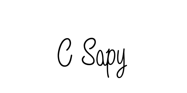 How to Draw C Sapy signature style? Angelique-Rose-font-FFP is a latest design signature styles for name C Sapy. C Sapy signature style 5 images and pictures png