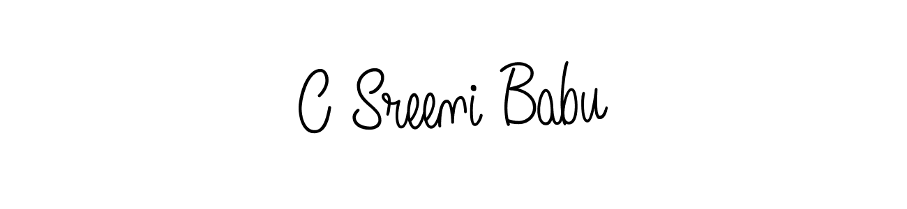 C Sreeni Babu stylish signature style. Best Handwritten Sign (Angelique-Rose-font-FFP) for my name. Handwritten Signature Collection Ideas for my name C Sreeni Babu. C Sreeni Babu signature style 5 images and pictures png