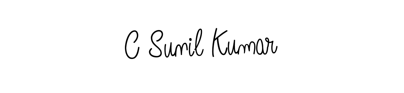 Best and Professional Signature Style for C Sunil Kumar. Angelique-Rose-font-FFP Best Signature Style Collection. C Sunil Kumar signature style 5 images and pictures png