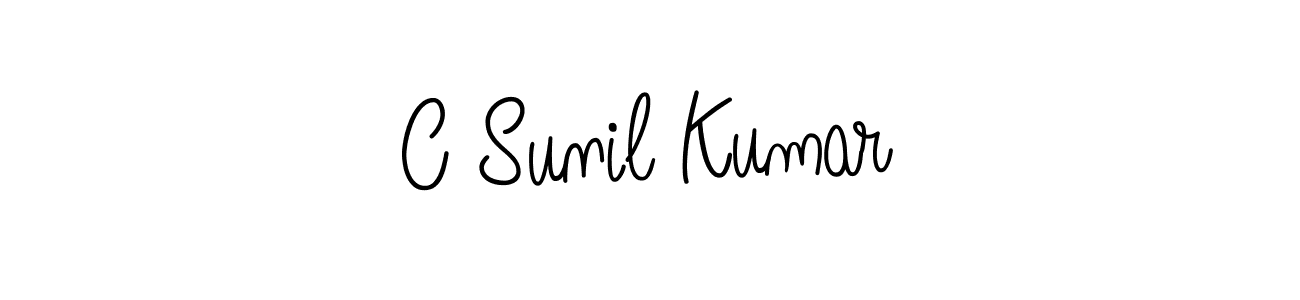 Make a beautiful signature design for name C Sunil Kumar. Use this online signature maker to create a handwritten signature for free. C Sunil Kumar signature style 5 images and pictures png