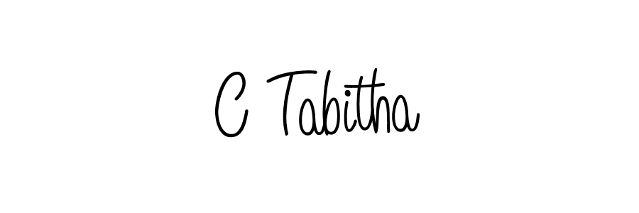 Once you've used our free online signature maker to create your best signature Angelique-Rose-font-FFP style, it's time to enjoy all of the benefits that C Tabitha name signing documents. C Tabitha signature style 5 images and pictures png