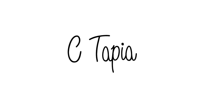 Create a beautiful signature design for name C Tapia. With this signature (Angelique-Rose-font-FFP) fonts, you can make a handwritten signature for free. C Tapia signature style 5 images and pictures png