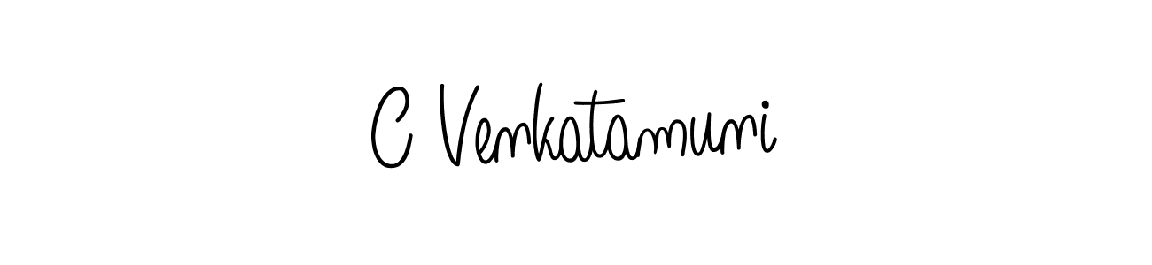 Create a beautiful signature design for name C Venkatamuni. With this signature (Angelique-Rose-font-FFP) fonts, you can make a handwritten signature for free. C Venkatamuni signature style 5 images and pictures png