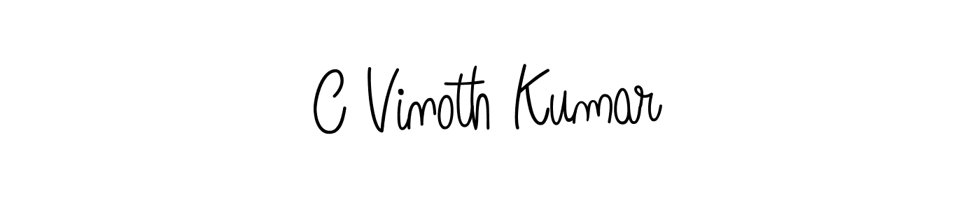 Best and Professional Signature Style for C Vinoth Kumar. Angelique-Rose-font-FFP Best Signature Style Collection. C Vinoth Kumar signature style 5 images and pictures png