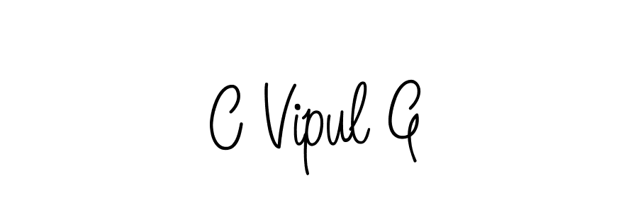 Once you've used our free online signature maker to create your best signature Angelique-Rose-font-FFP style, it's time to enjoy all of the benefits that C Vipul G name signing documents. C Vipul G signature style 5 images and pictures png