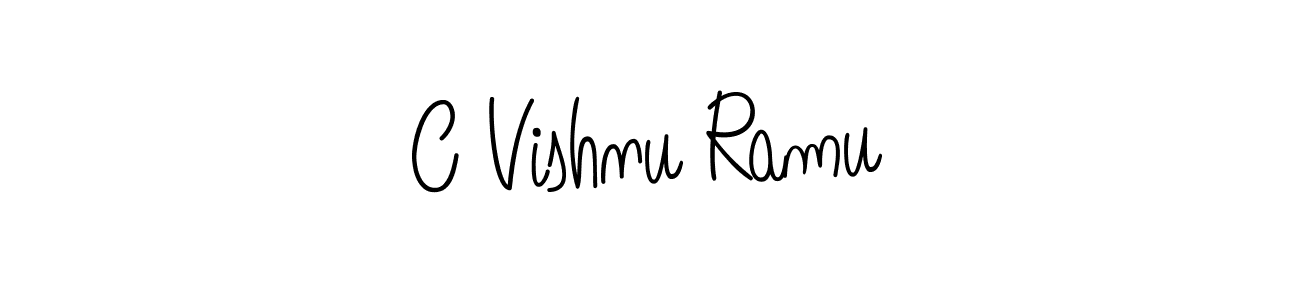 Best and Professional Signature Style for C Vishnu Ramu. Angelique-Rose-font-FFP Best Signature Style Collection. C Vishnu Ramu signature style 5 images and pictures png