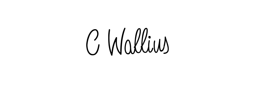 Also we have C Wallius name is the best signature style. Create professional handwritten signature collection using Angelique-Rose-font-FFP autograph style. C Wallius signature style 5 images and pictures png