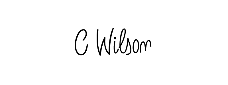 Make a beautiful signature design for name C Wilson. With this signature (Angelique-Rose-font-FFP) style, you can create a handwritten signature for free. C Wilson signature style 5 images and pictures png
